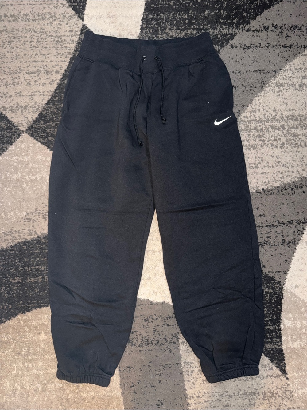 Nike Black Women’s Sweatpants with White Swoosh Joggers